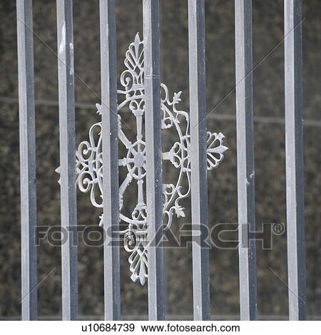 Close-up of a gate, Shanghai, China View Large Photo Image Stock Photo - Close-up of a gate, Shanghai, China. Fotosearch