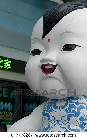 Stock Photo - Close-up of a statue at the Shanghai World Expo, Shanghai, China. Fotosearch