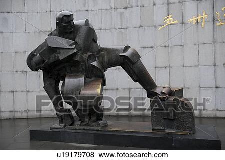 Stock Photo - Close-up of a statue in the Ke Center for the Contemporary Arts, Shanghai, China. Fotosearch