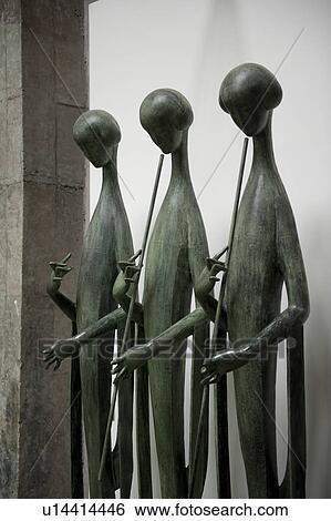 Stock Photograph - Close-up of statues in the Ke Center for the Contemporary Arts, Shanghai, China. Fotosearch