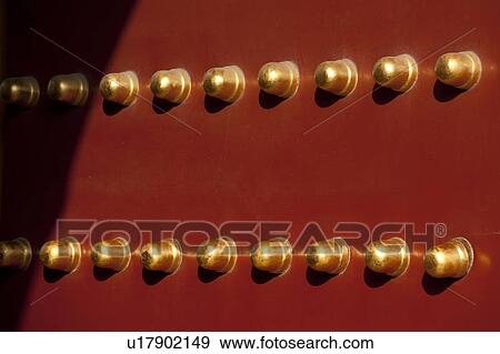 Stock Photo - Details of a gate at the Temple Of Heaven, Beijing, China. Fotosearch