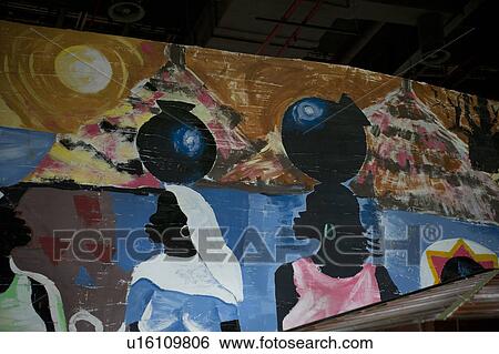 Stock Photograph - Graffiti on the wall of South African pavilion at Shanghai World Expo, Shanghai, China. Fotosearch