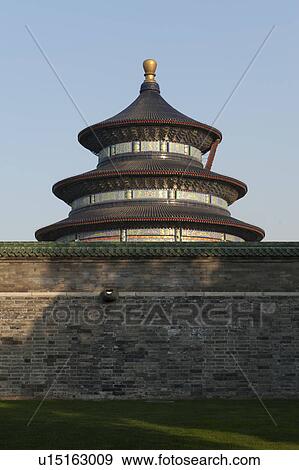 Stock Photo - Hall Of Prayer For Good Harvests, Temple Of Heaven, Beijing, China. Fotosearch