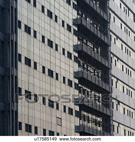 Low angle view of a building, Binhai, Tianjin, China View Large Photo Image Stock Photo - Low angle view of a building, Binhai, Tianjin, China. Fotosearch