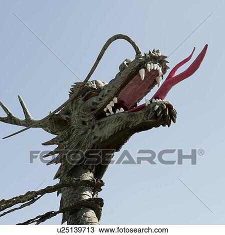 Low angle view of a dragon's statue in Yongdusan Park, Jung-gu, Busan, Yeongnam, South Korea View Large Photo Image Stock Image - Low angle view of a dragon's statue in Yongdusan Park, Jung-gu, Busan, Yeongnam, South Korea. Fotosearch