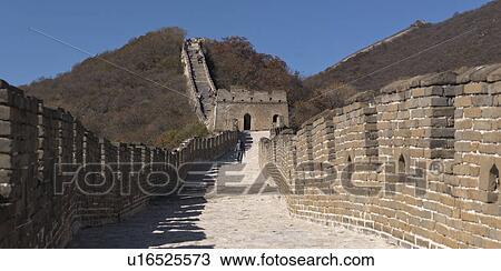 Mutianyu section of the Great Wall of China, Beijing, China View Large Photo Image Stock Image - Mutianyu section of the Great Wall of China, Beijing, China. Fotosearch