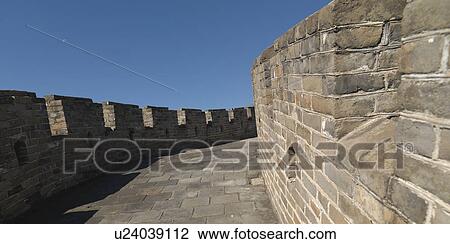 Mutianyu section of the Great Wall of China, Beijing, China View Large Photo Image Stock Image - Mutianyu section of the Great Wall of China, Beijing, China. Fotosearch