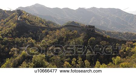 Stock Photo - Mutianyu section of the Great Wall of China, Beijing, China. Fotosearch