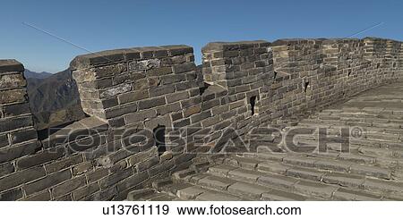 Stock Photo - Mutianyu section of the Great Wall of China, Beijing, China. Fotosearch
