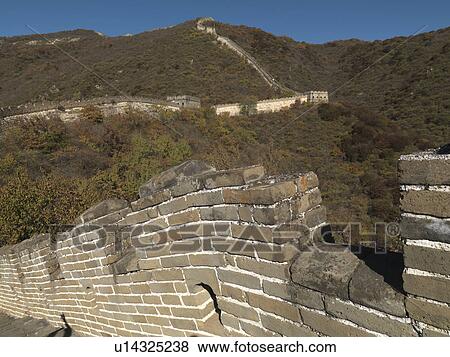 Stock Photo - Mutianyu section of the Great Wall of China, Beijing, China. Fotosearch