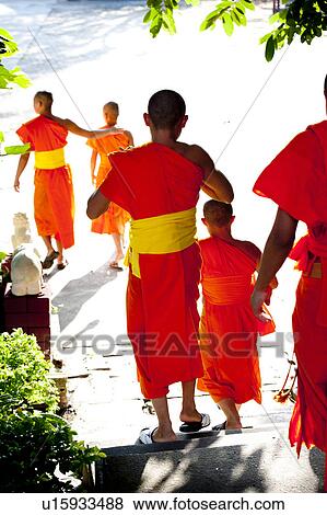 Novice monks at Wat Sri Soda, Chiang Mai, Thailand View Large Photo Image Stock Photo - Novice monks at Wat Sri Soda, Chiang Mai, Thailand. Fotosearch