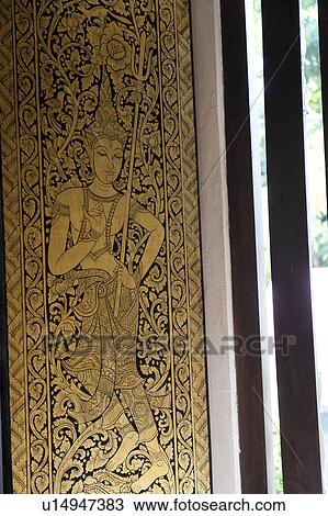 Painting on the window in Wat Phra Singh, Chiang Mai, Thailand View Large Photo Image Stock Image - Painting on the window in Wat Phra Singh, Chiang Mai, Thailand. Fotosearch
