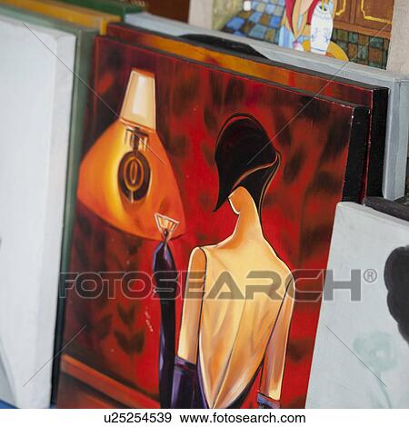 Paintings in an art gallery, Shanghai, China View Large Photo Image Stock Photo - Paintings in an art gallery, Shanghai, China. Fotosearch