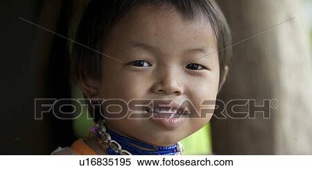 Portrait of a Padaung girl, Huay Pu Keng, Mae Hong Son Province, Thailand View Large Photo Image Stock Photography - Portrait of a Padaung girl, Huay Pu Keng, Mae Hong Son Province, Thailand. Fotosearch