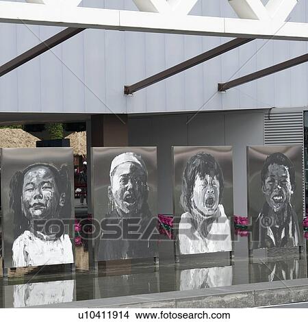 Picture - Posters at Shanghai World Expo, Shanghai, China. Fotosearch