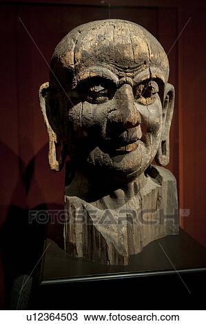Stock Image - Statue of Buddha in the Shanghai Museum, Shanghai, China. Fotosearch