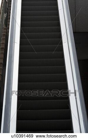Stock Photo - Steps of an escalator, Binhai, Tianjin, China. Fotosearch