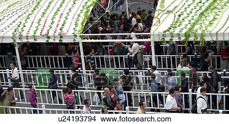 Picture - Tourists at Shanghai World Expo, Shanghai, China. Fotosearch