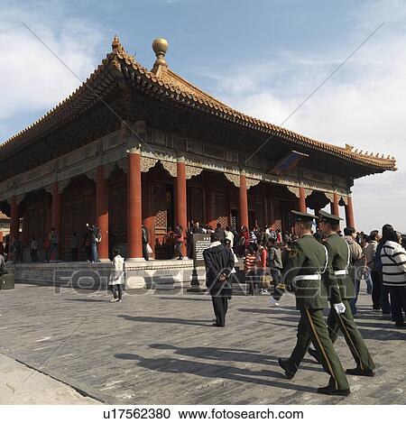 Tourists at the Hall Of Central Harmony, Forbidden City, Beijing, China View Large Photo Image Stock Image - Tourists at the Hall Of Central Harmony, Forbidden City, Beijing, China. Fotosearch