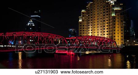 Waibaidu Bridge, Shanghai, China View Large Photo Image Stock Image - Waibaidu Bridge, Shanghai, China. Fotosearch