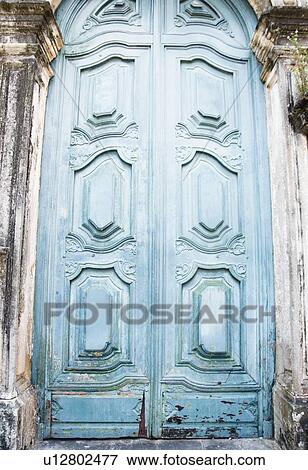 Brazil, Bahia, Salvador De Bahia, Close-up on blue carving door View Large Photo Image Stock Photo - Brazil, Bahia, Salvador De Bahia, Close-up on blue carving door. Fotosearch