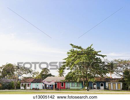 Brazil, Bahia, Trancoso, Town buildings View Large Photo Image Stock Image - Brazil, Bahia, Trancoso, Town buildings. Fotosearch