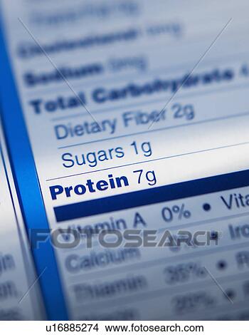 Close-up of nutrition information View Large Photo Image Picture - Close-up of nutrition information. Fotosearch