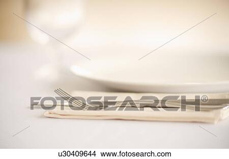 Picture - Close-up of place setting. Fotosearch