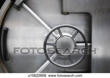 Close up of vault lock View Large Photo Image Stock Photo - Close up of vault lock. Fotosearch