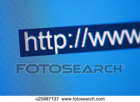 Close-up of www address on computer screen View Large Photo Image Stock Photo - Close-up of www address on computer screen. Fotosearch