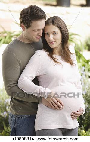Picture - Expecting couple. Fotosearch