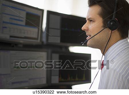 Financial worker analyzing data displayed on computer screen View Large Photo Image Stock Image - Financial worker analyzing data displayed on computer screen. Fotosearch