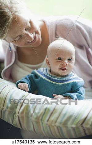 Mother with baby boy View Large Photo Image Stock Photography - Mother with baby boy. Fotosearch