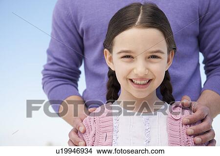 Portrait daughter (8-9) embraced by father View Large Photo Image Picture - Portrait daughter (8-9) embraced by father. Fotosearch