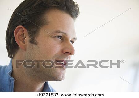 Portrait of mid adult man View Large Photo Image Stock Photo - Portrait of mid adult man. Fotosearch