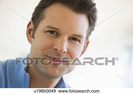 Portrait of mid adult man View Large Photo Image Stock Photo - Portrait of mid adult man. Fotosearch