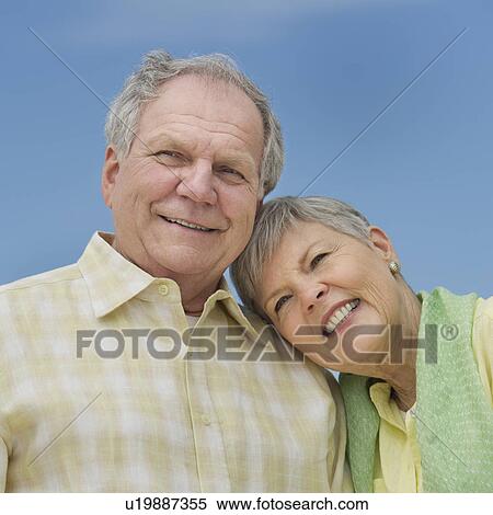 Stock Photography - Portrait of senior couple. Fotosearch