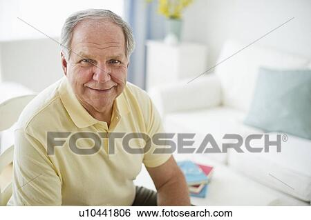 Stock Photograph - Portrait of senior man. Fotosearch