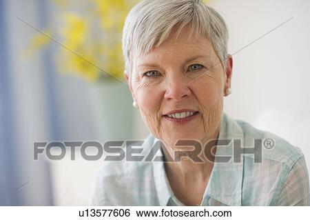 Portrait of senior woman View Large Photo Image Stock Photograph - Portrait of senior woman. Fotosearch