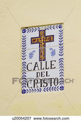 Puerto Rico, Old San Juan, Calle del Christo sign View Large Photo Image Stock Photo - Puerto Rico, Old San Juan, Calle del Christo sign. Fotosearch