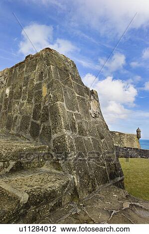 Stock Image - Puerto Rico, Old San Juan, El Morro Fortress. Fotosearch