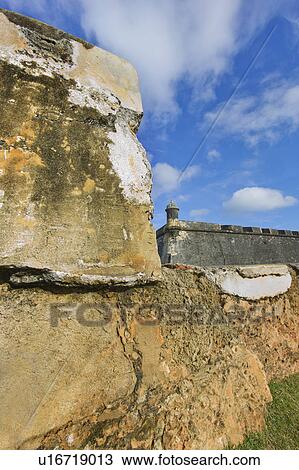 Stock Image - Puerto Rico, Old San Juan, El Morro Fortress. Fotosearch