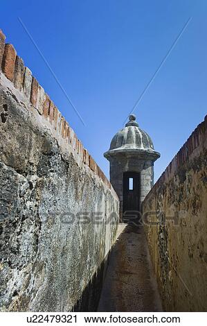 Stock Image - Puerto Rico, Old San Juan, El Morro Fortress. Fotosearch