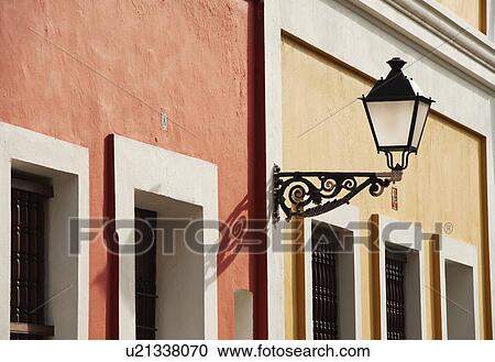 Puerto Rico, Old San Juan, facade of colorful houses View Large Photo Image Stock Image - Puerto Rico, Old San Juan, facade of colorful houses. Fotosearch