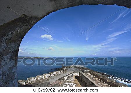 Stock Image - Puerto Rico, Old San Juan, Morro Castle . Fotosearch