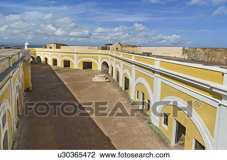 Stock Image - Puerto Rico, Old San Juan, Morro Castle . Fotosearch