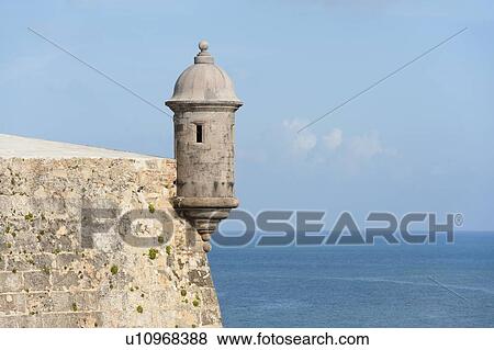 Stock Photo - Puerto Rico, Old San Juan, section of El Morro Fortress. Fotosearch