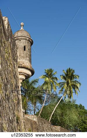 Puerto Rico, Old San Juan, section of El Morro Fortress View Large Photo Image Stock Photography - Puerto Rico, Old San Juan, section of El Morro Fortress. Fotosearch