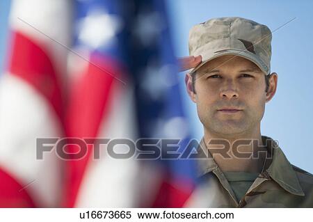 Saluting US army soldier View Large Photo Image Stock Photography - Saluting US army soldier. Fotosearch