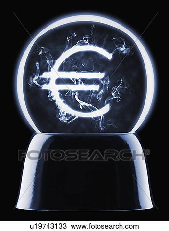 Studio shot of crystal ball showing euro symbol View Large Photo Image Stock Image - Studio shot of crystal ball showing euro symbol. Fotosearch
